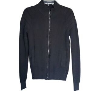 Fried Denim NYC Black Full Zip Sweater Jacket‎ Size Small